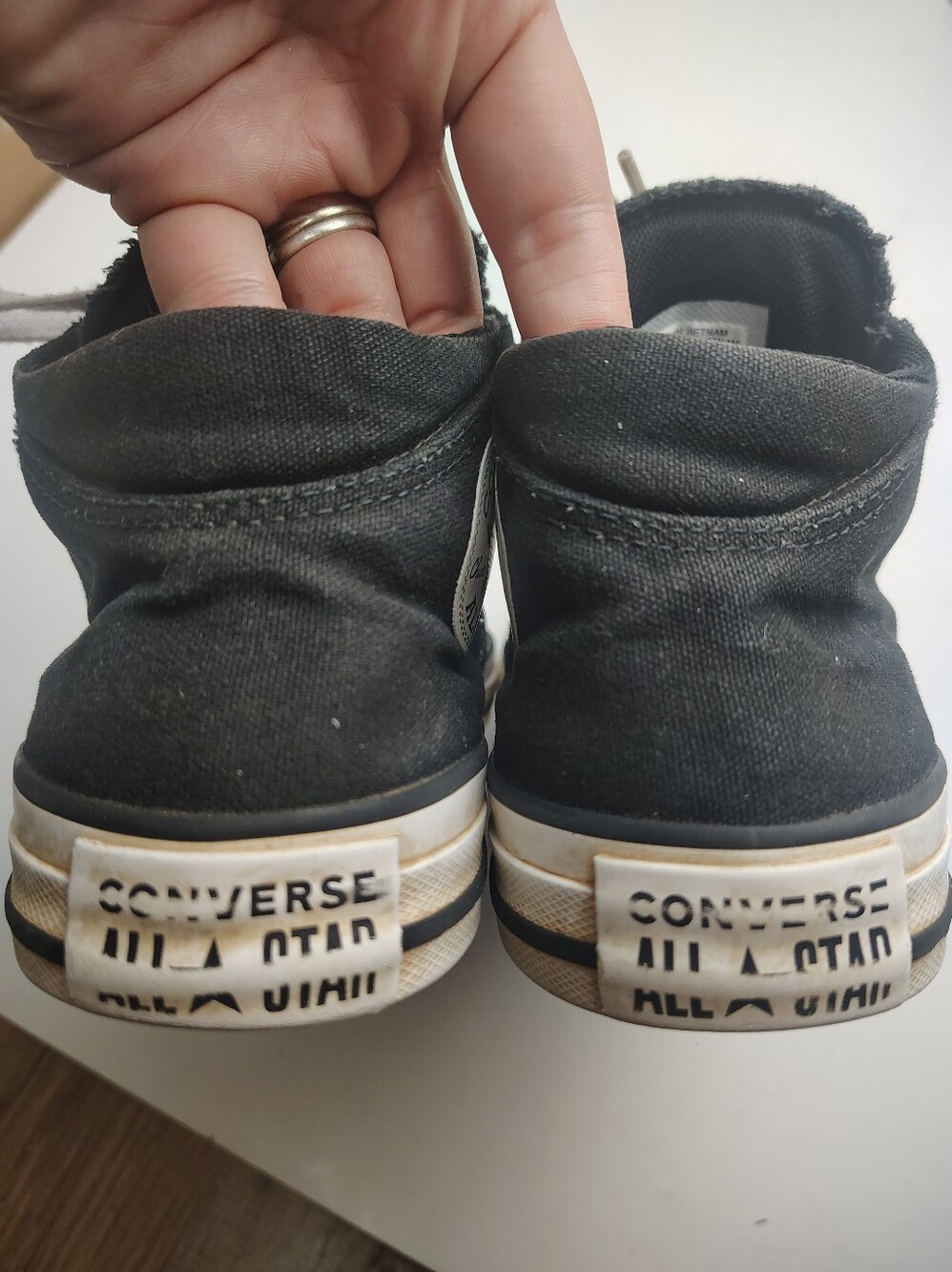 Converse Madison Chuck Taylor Allstar Mid Lace-Up Black Sneakers Size 7 - Picture 4 of 10